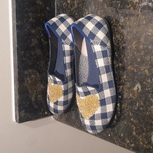 Rothy’s Gingham Heart Kids Loafer size 3
